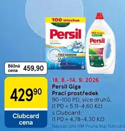 Tesco Persil Prací prostředek nabídka