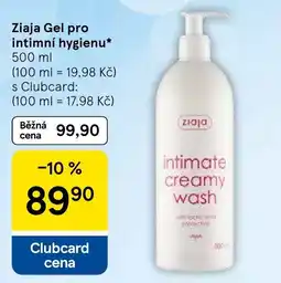 Tesco Ziaja Gel pro intimní hygienu nabídka