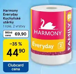 Tesco Harmony kuchyňské utěrky nabídka