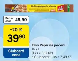 Tesco Fino Papír na pečení nabídka