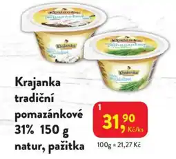 MP Krásno Krajanka tradiční pomazánkové 31% natur, pažitka nabídka