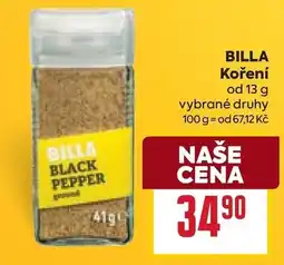 Billa Billa black pepper ground nabídka