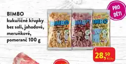 MP Krásno Bimbo kukuricne kroupky bez soli, jahodove, merunkove, pomeranc nabídka