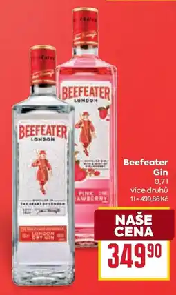 Billa Beefeater Gin nabídka