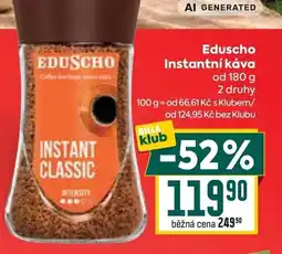 Billa Eduscho instantní káva nabídka