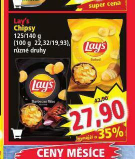Norma Lay´s chipsy nabídka