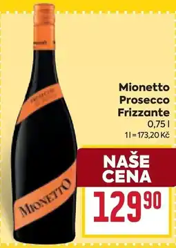 Billa Mionetto Prosecco Frizzante nabídka