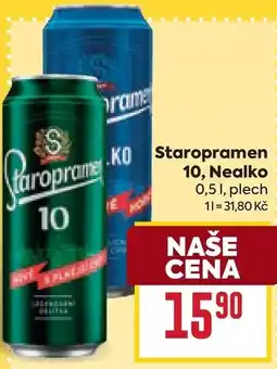 Billa Staropramen 10, Nealko nabídka