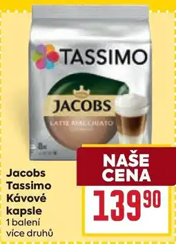 Billa Jacobs Tassimo Kávové kapsle nabídka