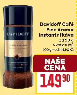 Billa Davidoff Café Fine Aroma nabídka