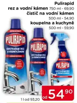 TOP drogerie Pulirapid rez a vodní kámen nabídka