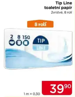 TOP drogerie Tip Line toaletní papír nabídka
