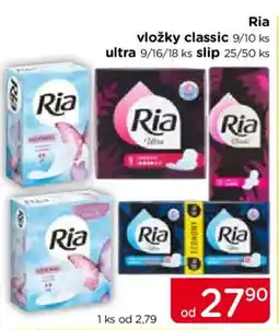 TOP drogerie Ria vložky classic ultra nabídka