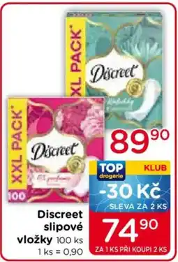 TOP drogerie Discreet slipové vložky nabídka