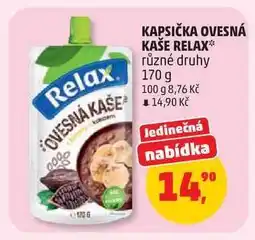 Penny Market Kapsička ovesná kaše Relax nabídka