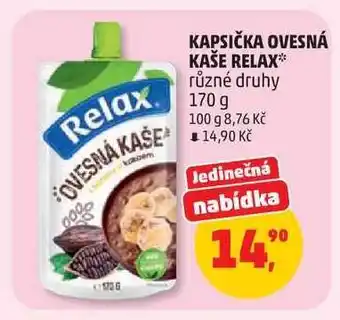 Penny Market Kapsička ovesná kaše Relax nabídka