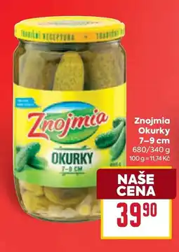 Billa Znojmia okurky nabídka