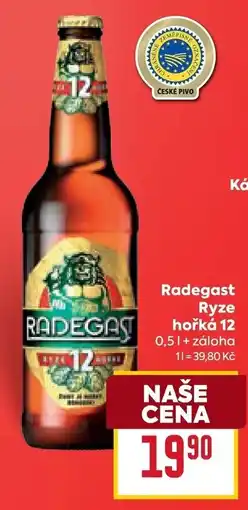 Billa Radegast Ryze hořká 12 nabídka