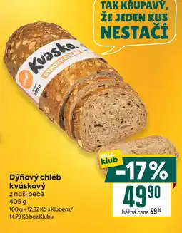 Billa Kvasko dýňový chléb nabídka
