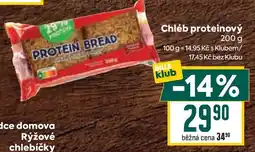Billa Protein bread nabídka