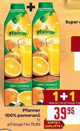 Billa Pfanner 100% pomeranč nabídka