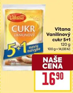 Billa Vitana vanilinový cukr 5+1 nabídka