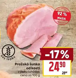 Billa Pražská šunka od kosti nabídka
