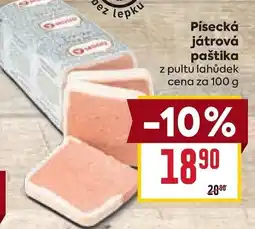 Billa Písecká játrová paštika nabídka
