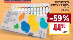 Billa Temperové barvy v papíru nabídka