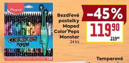 Billa Maped bezdrževé pastelky Color'Peps Monster nabídka