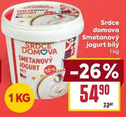 Billa Srdce domova smetanový jogurt bílý nabídka