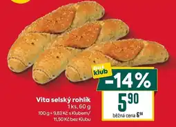 Billa Vita selský rohlík nabídka