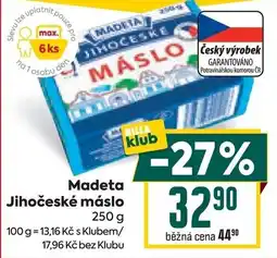 Billa Madeta Jihočeské máslo nabídka