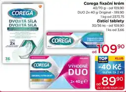 TOP drogerie Corega fixační krém nabídka