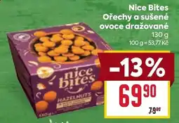 Billa Nice Bites ořechy a sušené ovoce dražované nabídka