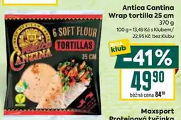 Billa Antica Cantina wrap tortilla 25 cm nabídka