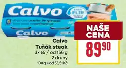 Billa Calvo Tuňák steak nabídka