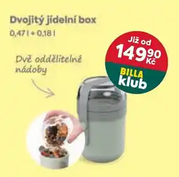 Billa Billa klub dvojitý jídelní box nabídka