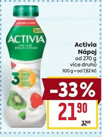 Billa Activia Nápoj nabídka