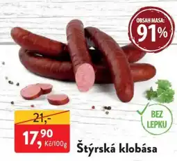 MP Krásno Štýrská klobása nabídka