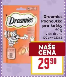 Billa Dreamies Pochoutka pro kočky nabídka