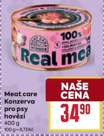 Billa Meat care konzerva pro psy hovězí nabídka