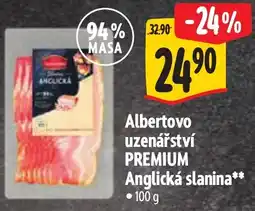 Albert Albertovo uzenárství premium anglická slanina nabídka