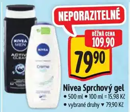 Albert Nivea Sprchový gel nabídka