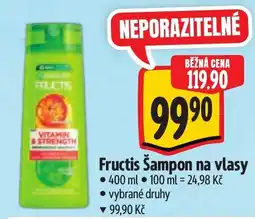Albert Fructis Šampon na vlasy nabídka