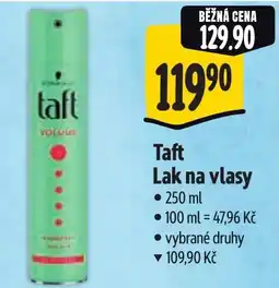 Albert Taft Lak na vlasy nabídka