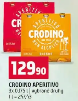 Terno Crodino aperitivo nabídka