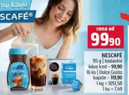 Terno Nescafe kava iced nabídka