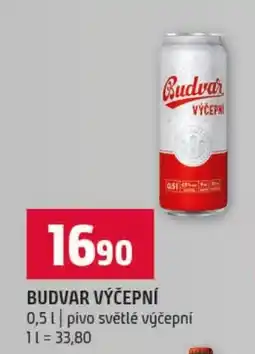 Terno Budvar výčepní nabídka