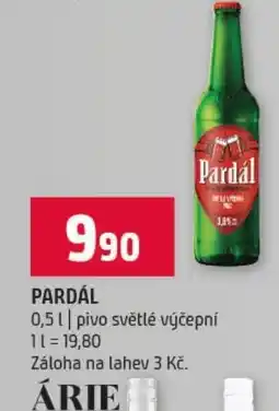 Terno Pardál pivo světlé výčepní nabídka